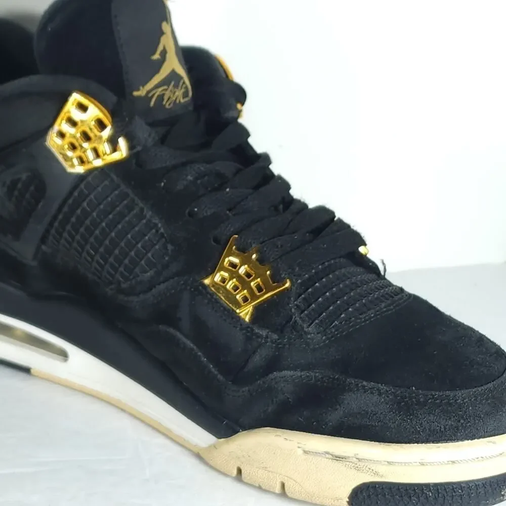 Nike Air Jordan Men’s Retro 4 Royalty 2016 US10,5 Suede Black Athletic Sneakers